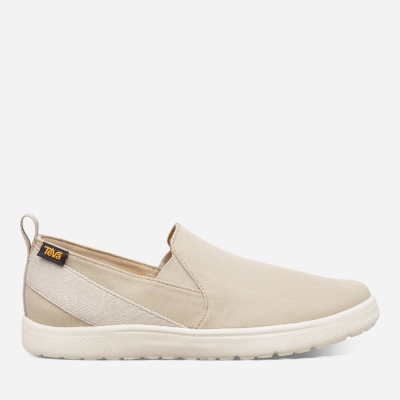 Teva Voya Slip On - Men's Teva Slip Ons - Beige | India (KNXD23497)